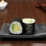 Sushi menu hosomaki med avocado