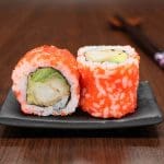 Sushi menu uramaki crispy ebi